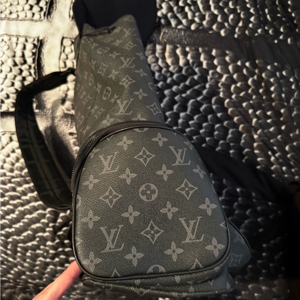 Gray Monogram Backpack - image 3